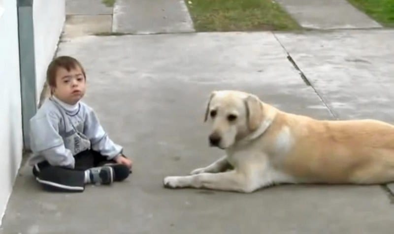 He Suffers From Down Syndrome, But Look Whose Back He's Got!