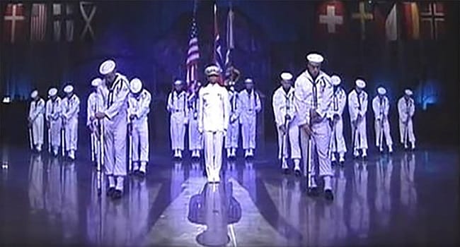 18 Sailors Stand Absolutely Still. Now Watch When They Look Up, AMAZING!
