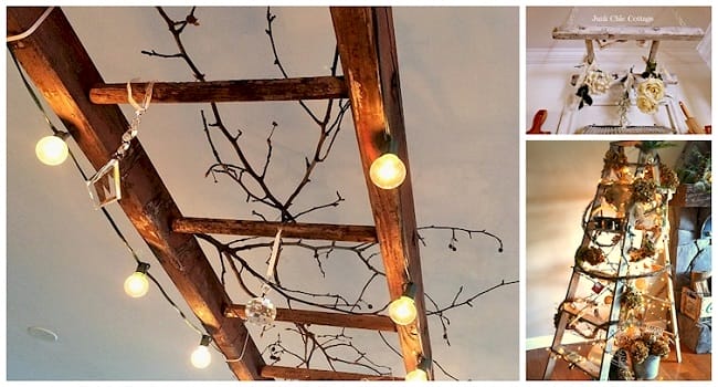 He Brought These Plain Old Ladders Into His Living Room. What He Made? I'm Trying This!
