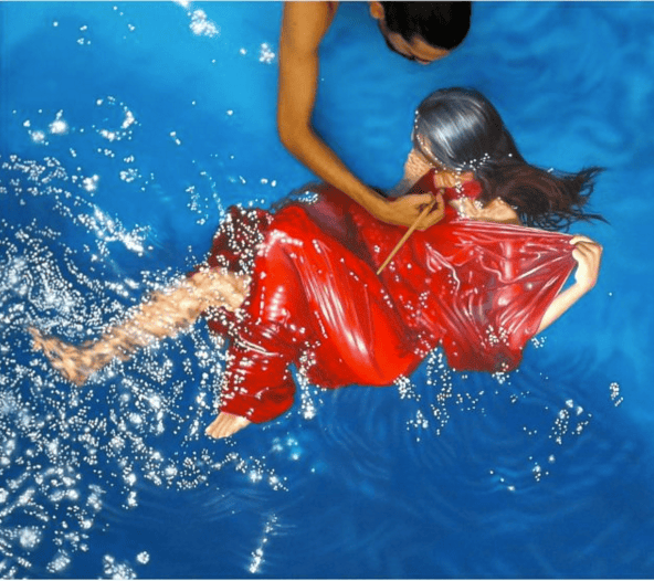 It Looks Like A Woman Diving. But Look Closer And You Will Be Amazed