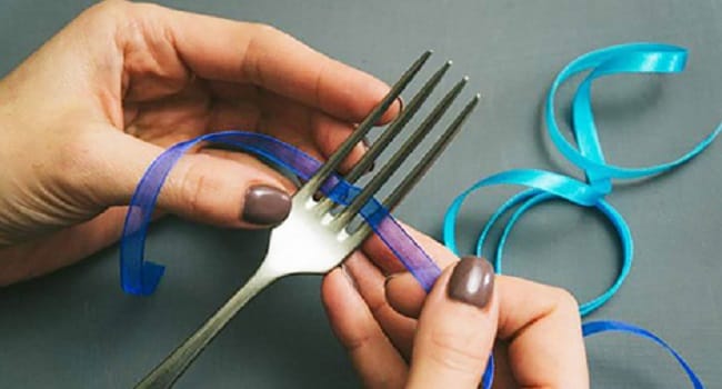 To Make The PERFECT Tiny Bow, Grab a Fork and Watch! It's Too Easy!