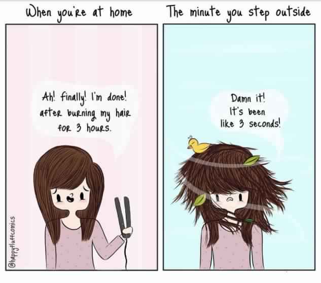 10 Funny Illustrations Which Every Girl And Women Will Definitely Find Herself