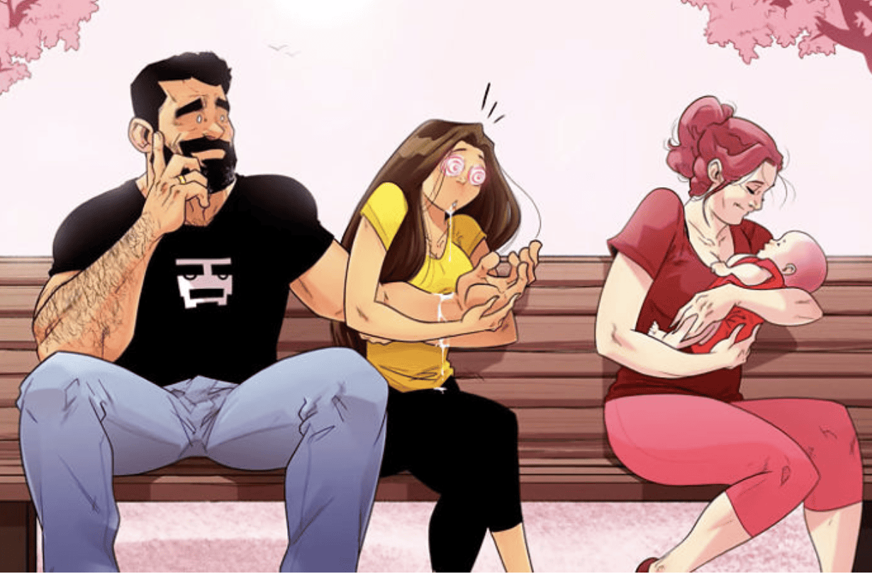Funny Illustrations Capturing A Couple’s Attempt To Make A Baby