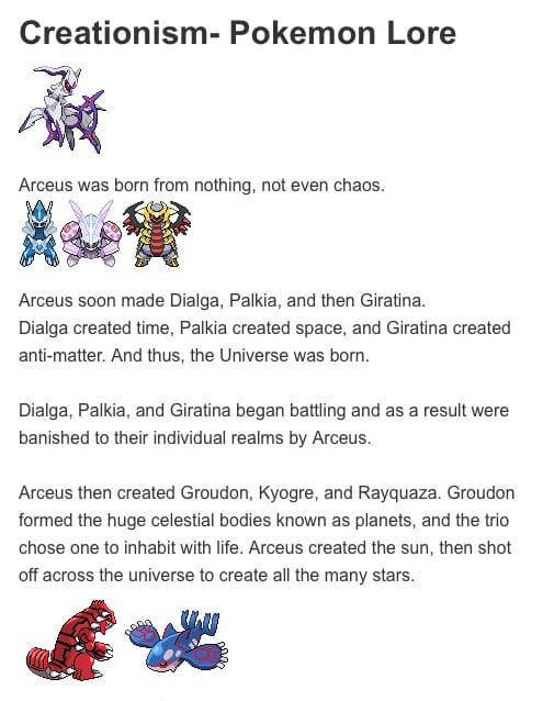 How All Pokemon Were Created.