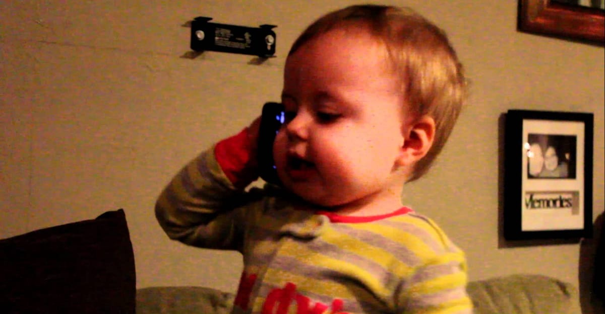 Mom Gives Cellphone To Baby. What He Does Next Is Unexpected