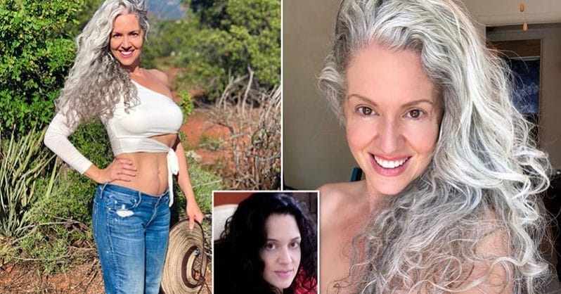 This Woman's Hair Turned Grey At 21 And Even At The Age Of 43 Still Feels Young