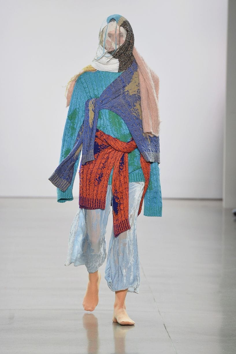 Weirdest catwalk Outfits from New York Fashion Week 2018 - from bondage-style designs to dresses made from Coke cans