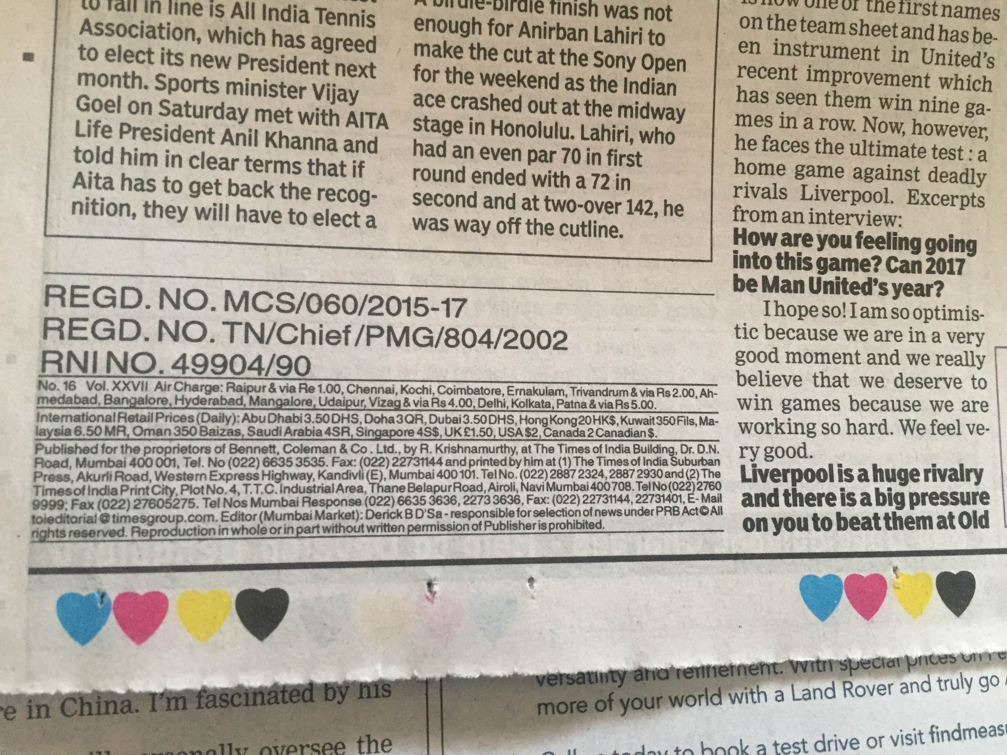 Did You Know These 4 Colored Dots Or Hearts In The End Of A Newspaper? Here's The Reason
