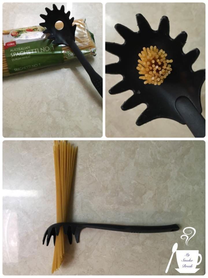 Ever Wondered What The Hole In The Middle Of The Spaghetti Spoon Is For ?