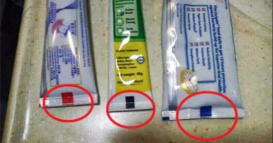 Ever Wondered What These Colored Square On Your Toothpaste Tube Is Trying To Tell You?