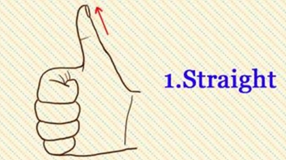 IS YOUR THUMB STRAIGHT OR CROOKED? HERE IS WHAT IT MEANS!