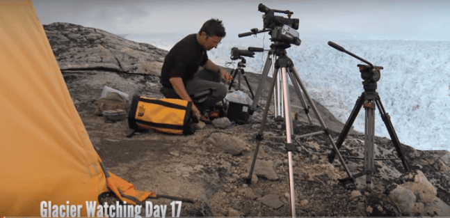 Man Points His Camera At Ice - Seconds Later He Captures The Impossible On Film