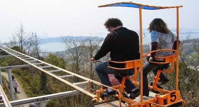 VIDEO: Japan's Pedal Powered Roller Coaster Is The Most Unintentionally Terrifying Ride Ever.