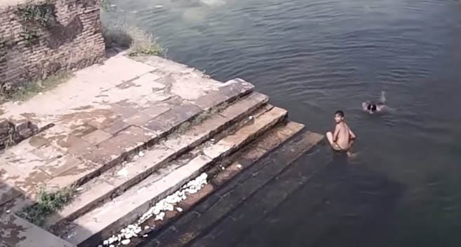 VIDEO: Scary Caught On Camera... Ghost Jumping In Lake! Real Or Fake?