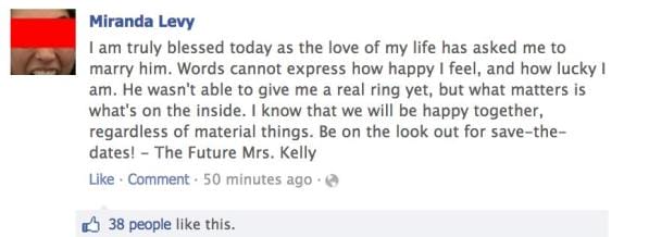 She Posted Her Engagement Photo On Facebook But When Her Friends Noticed It, Everything Changed