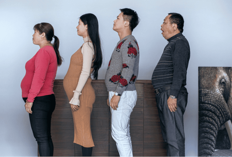 Chinese Family Spends 6 Months Working Out, And Here Are Their Before-And-After Pics