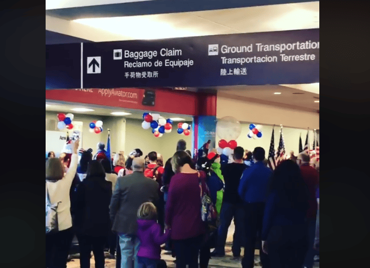 Flyers Get Emotional As The Entire Airport Comes To A Standstill On Hearing An Announcement