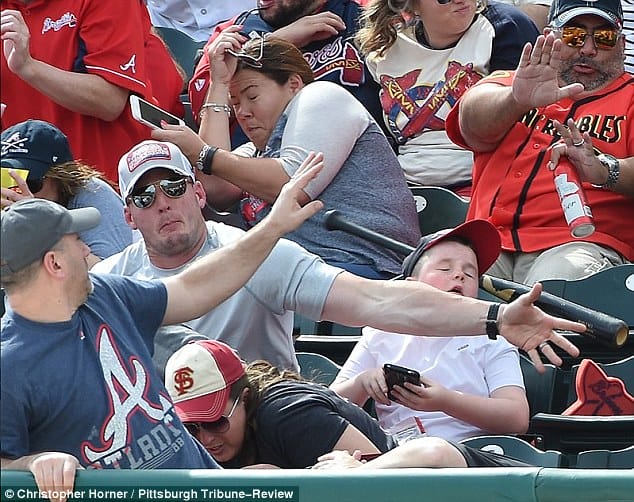 Footage Of A Dad Saving His Son During A Baseball Game Is Going Viral.