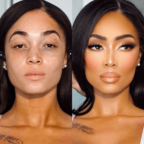 10 Astonishing Transformation Pictures Of Girls With And Without Makeup