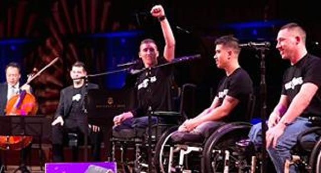 A Shy Veteran Works Up The Courage To Sing. When The Music Plays? I Got Chills...
