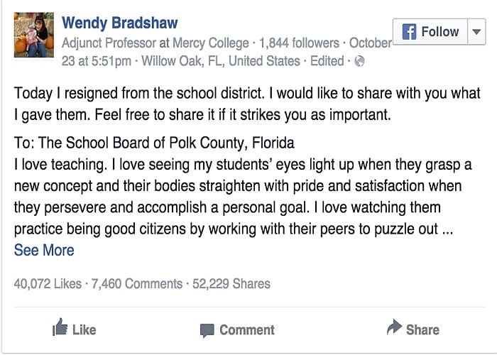 Mother / Teacher Shared Her Resignation Letter. Now Parents Everywhere Are Freaking Out