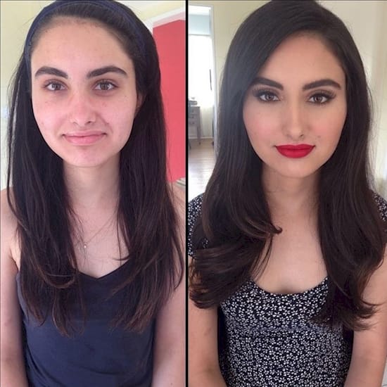 Photos That Prove How Much Make Up Can Completely Transform People.
