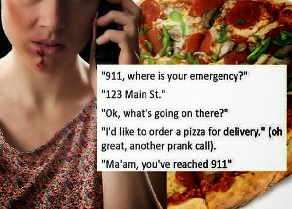 She Dialed 911 And Pretended To Order Pizza To Alert Them Of Domestic Abuse