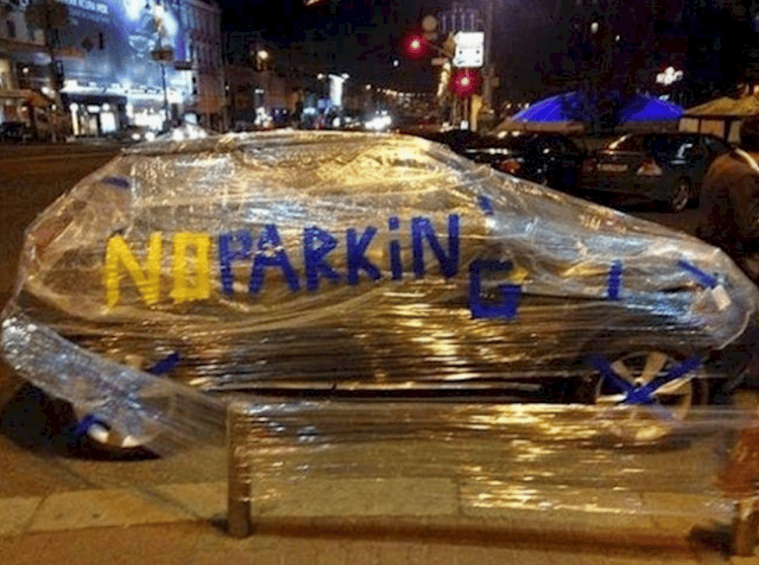 These People Finally Took Some Action Against Some Horrible Parking.