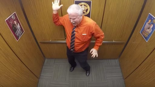 They're Alone In The Elevator. When The Camera Caught Him Doing This, It Went VIRAL!