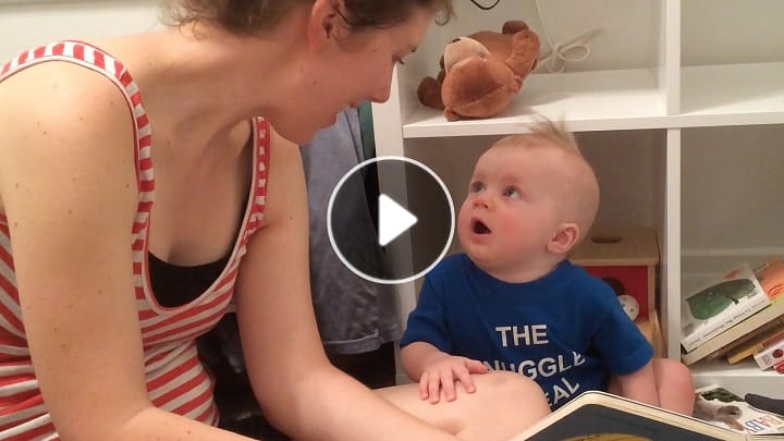 This Adorable Baby LOVES Storytime, But Watch His Reaction When Mom Says 'The End.'
