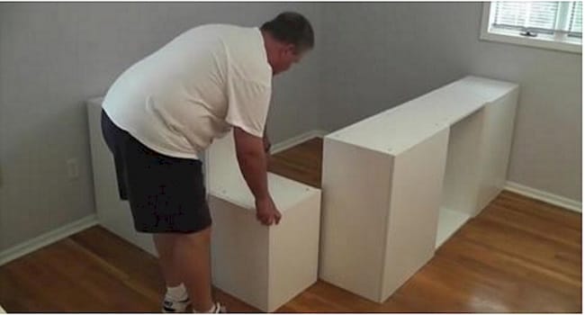Watch How This Guy Turns Kitchen Cabinets From IKEA Into A Platform Bed With Storage