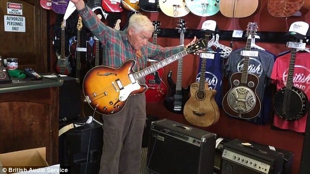 WATCH: This 81 Year-Old Man Picks Up A Guitar In Music Store, Leaves Everyone STUNNED!