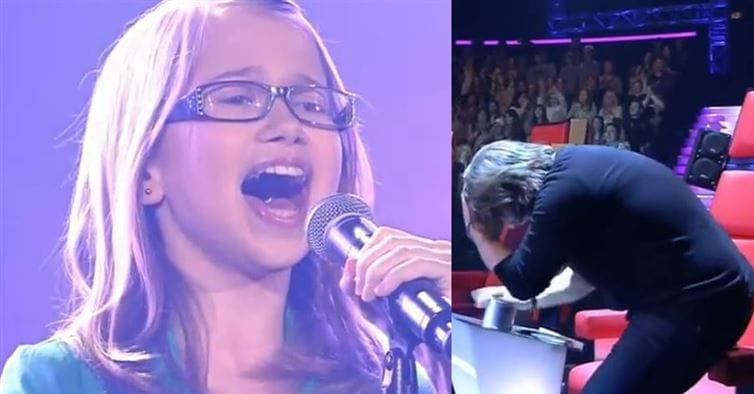 When She Starts Singing This Song,The Judge Slams The Button Again And Again