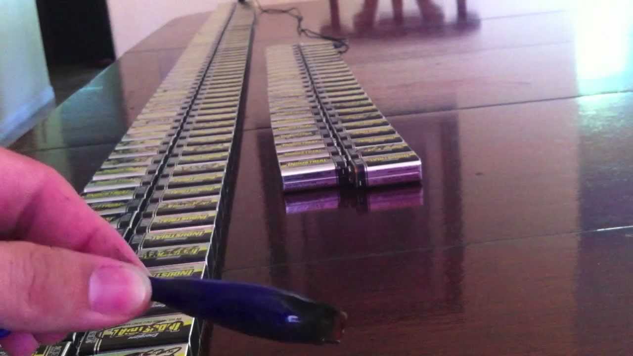 This Is What Happens When You Short Circuit 244 Batteries Together