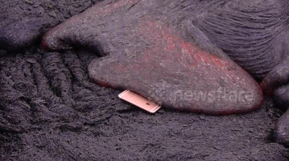 Watch What Happens When You Drop An iPhone 6s Into Burning Lava