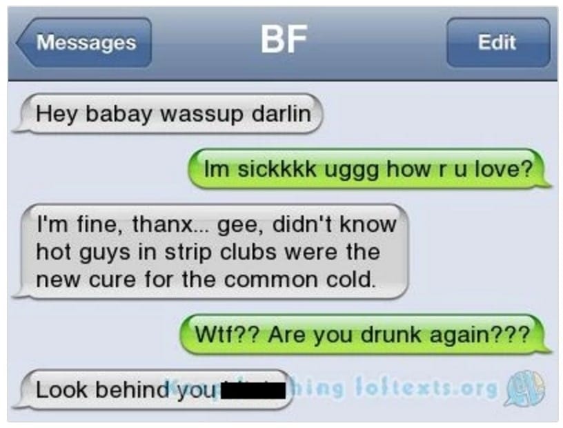 13 Caught Cheating Texts That Are So Awkward That They're Actually Funny
