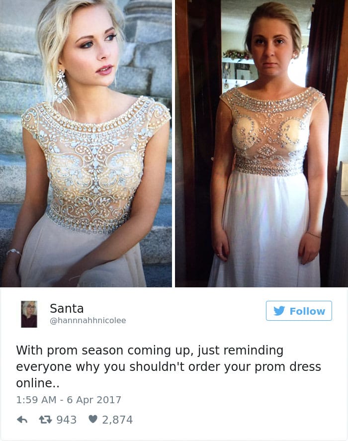 13 Hilarious Expectation Vs Reality Pictures Of When Girls Shop Dresses Online!