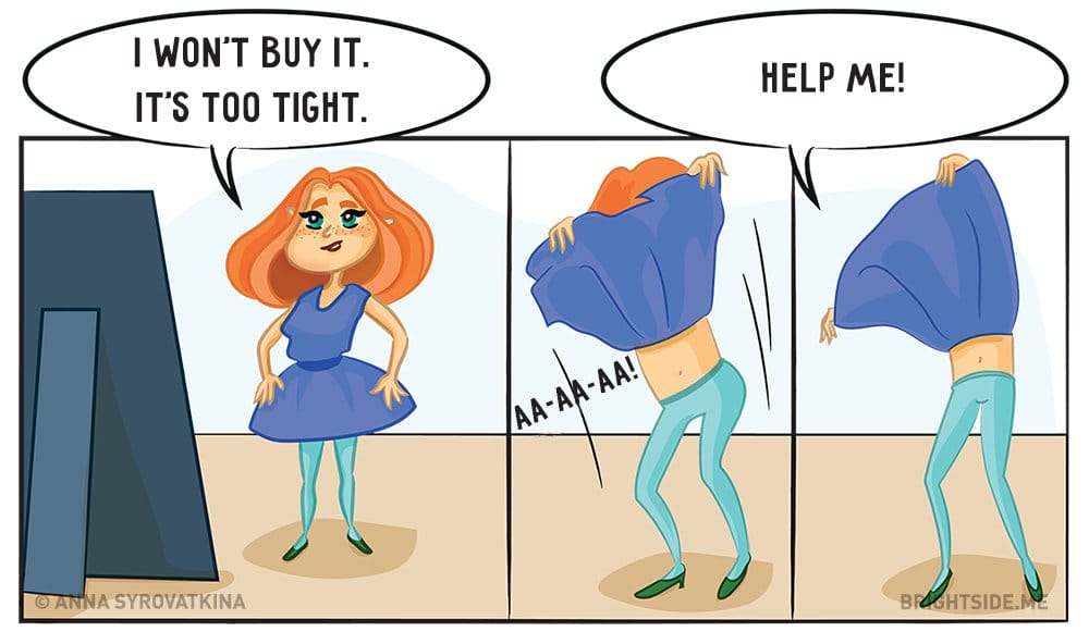 7 Incredibly True But Funny But True Illustration Every Women Will Understand