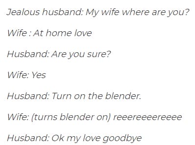 A Jealous Husband...