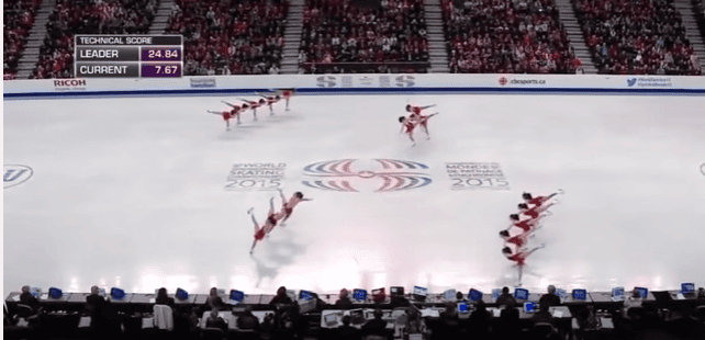 A Wonderful Song Begins Playing And The Ice Skating Teams Sends The Audience Into A Frenzy!