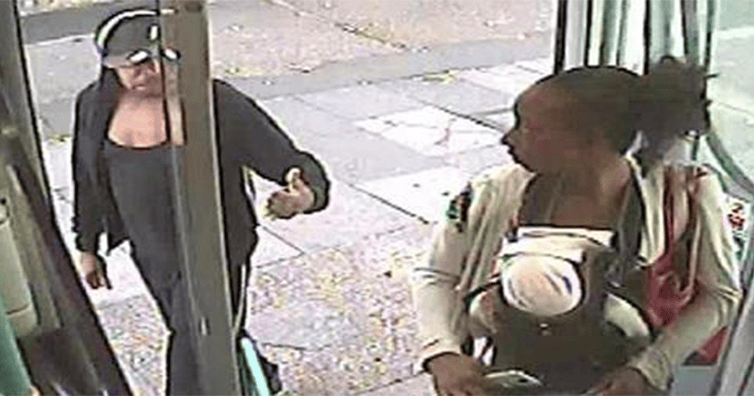 CCTV Footage Reveals Mom Carrying Dead Body Onto The Bus As Her Boyfriend Gives Her A Thumbs Up
