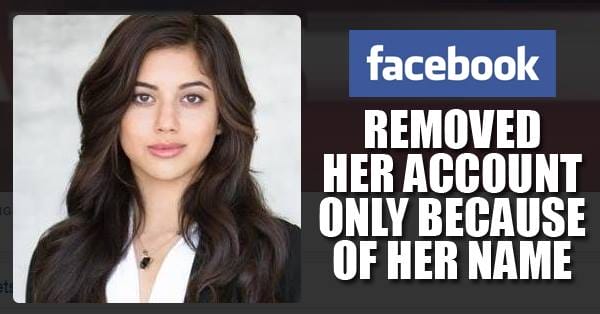 Facebook Deleted Her Account Because She Has An Inappropriate Name Apparently