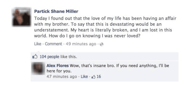 Guy Finds Wife Cheating With HIS BROTHER, Her Facebook Response Changed Everything