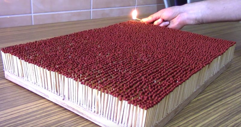 He Lit One Match On Fire...The Incredible Chain Reaction That Took Place Is EPIC
