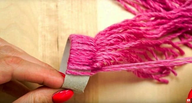 He Ties A Yarn Around Toilet Paper Tube, Creates The Most Adorable Ornament Ever