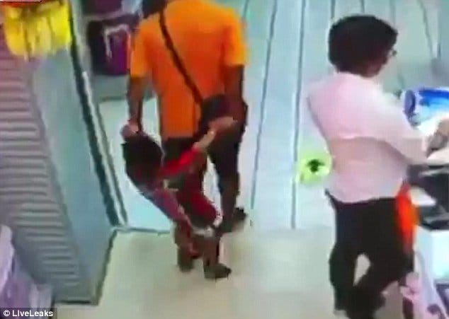 The Father Wrecks His Son's Life By Accidentally Falling Onto Him In A Supermarket