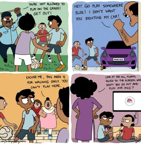 Indian Illustrator Beautifully Captures Funny Moments Of Growing Up In An Indian Family
