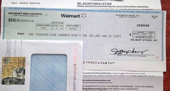 Keep an Eye on Your Mail - If You Receive A Check from Walmart, Here's What It Means