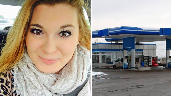 Man Is Crying by Her Gas Pump - When She Sees His Wife Covering Her Face in the Car, She Knows