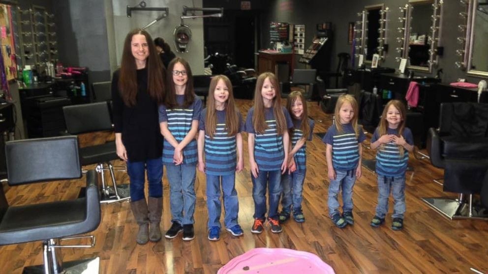 Mom And 6 Sons Cut Their Hair And The Reason Will Melt Your Heart..